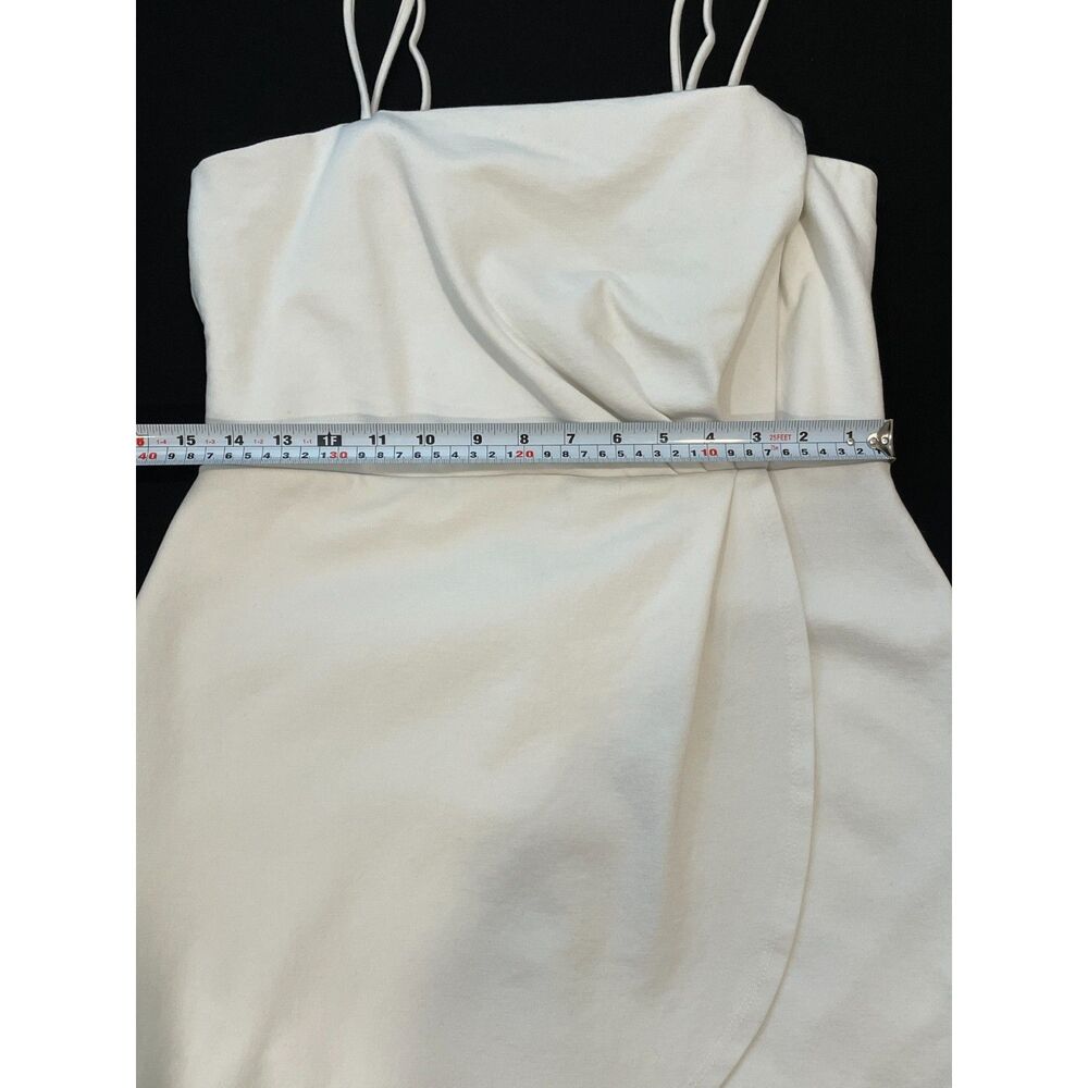 ~ Lulu's Lg Cocktail Mini Dress White Bodycon Hoco Dance Semi-Formal Stretch - Picture 7 of 13